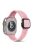 Magnetic Strap for Apple Watch 10 46mm / Ultra 2 / Ultra 49mm / 9 8 7 45mm / SE (2023) SE (2022) SE 6 5 4 44mm / 3 2 1 42mm Silicone Band - Light Pink