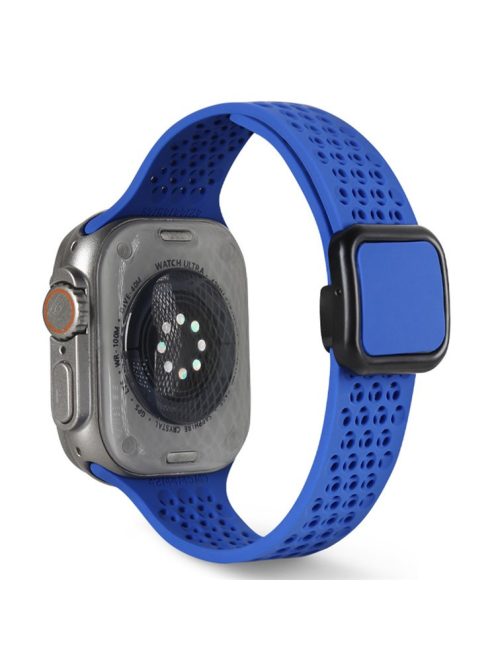 Magnetic Strap for Apple Watch 10 46mm / Ultra 2 / Ultra 49mm / 9 8 7 45mm / SE (2023) SE (2022) SE 6 5 4 44mm / 3 2 1 42mm Silicone Band - Sapphire