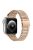 Magnetic Strap for Apple Watch Series 10 42mm / 9 8 7 41mm / SE (2023) SE (2022) SE 6 5 4 40mm / 3 2 1 38mm Stainless Steel Watchband - Rose Gold+Silver