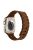 Magnetic Watch Band for Apple Watch Series 10 42mm / 9 8 7 41mm / SE (2023) SE (2022) SE 6 5 4 40mm / 3 2 1 38mm Tank Style Silicone Bracelet Strap - Brown