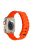 Magnetic Watch Band for Apple Watch Series 10 42mm / 9 8 7 41mm / SE (2023) SE (2022) SE 6 5 4 40mm / 3 2 1 38mm Tank Style Silicone Bracelet Strap - Orange