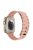 Magnetic Watch Band for Apple Watch Series 10 42mm / 9 8 7 41mm / SE (2023) SE (2022) SE 6 5 4 40mm / 3 2 1 38mm Tank Style Silicone Bracelet Strap - Vintage Rose