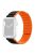 Magnetic Watch Band for Apple Watch Series 10 46mm / Ultra 2 Ultra 49mm /  Series 9 8 7 45mm / 6 5 4 SE (2023) SE (2022) SE 44mm / 3 2 1 42mm Dual Color Silicone Watch Strap - Black / Orange