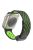 Magnetic Watch Strap for Apple Watch Series 10 42mm / 9 8 7 41mm / SE (2023) SE (2022) SE 6 5 4 40mm / 3 2 1 38mm Dual-Color Silicone Band Bracelet - Black+Green