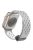 Magnetic Watch Strap for Apple Watch Series 10 42mm / 9 8 7 41mm / SE (2023) SE (2022) SE 6 5 4 40mm / 3 2 1 38mm Dual-Color Silicone Band Bracelet - Light Grey+White