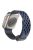 Magnetic Watch Strap for Apple Watch Series 10 42mm / 9 8 7 41mm / SE (2023) SE (2022) SE 6 5 4 40mm / 3 2 1 38mm Dual-Color Silicone Band Bracelet - Midnight Blue+Black