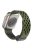 Magnetic Watch Strap for Apple Watch Series 10 42mm / 9 8 7 41mm / SE (2023) SE (2022) SE 6 5 4 40mm / 3 2 1 38mm Dual-Color Silicone Band Bracelet - Olive Green+Black