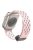 Magnetic Watch Strap for Apple Watch Series 10 42mm / 9 8 7 41mm / SE (2023) SE (2022) SE 6 5 4 40mm / 3 2 1 38mm Dual-Color Silicone Band Bracelet - Pink+White