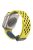 Magnetic Watch Strap for Apple Watch Series 10 42mm / 9 8 7 41mm / SE (2023) SE (2022) SE 6 5 4 40mm / 3 2 1 38mm Dual-Color Silicone Band Bracelet - Yellow+Midnight Blue