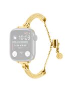 Metal Smart Watch Band for Apple Watch Series 10 42mm / 9 8 7 41mm / SE (2023) SE (2022) SE 6 5 4 40mm / 3 2 1 38mm Bracelet Wrist Strap - Gold