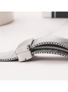 Metal Strap for Apple Watch Series 10 42mm / 9 8 7 41mm / SE (2023) SE (2022) SE 6 5 4 40mm / 3 2 1 38mm Fine Mesh Milanese Band with Folding Clasp - Starlight