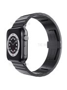 Metal Watch Strap Smart Watch Band Replacement for Apple Watch Series 10 42mm / 9 8 7 41mm / 6 5 4 SE SE (2022) SE (2023) 40mm / 3 2 1 38mm - Black