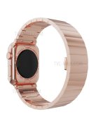 Metal Watch Strap Smart Watch Band Replacement for Apple Watch Series 10 42mm / 9 8 7 41mm / 6 5 4 SE SE (2022) SE (2023) 40mm / 3 2 1 38mm - Rose Gold