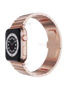 Metal Watch Strap Smart Watch Band Replacement for Apple Watch Series 10 42mm / 9 8 7 41mm / 6 5 4 SE SE (2022) SE (2023) 40mm / 3 2 1 38mm - Rose Gold