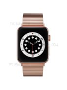 Metal Watch Strap Smart Watch Band Replacement for Apple Watch Series 10 42mm / 9 8 7 41mm / 6 5 4 SE SE (2022) SE (2023) 40mm / 3 2 1 38mm - Rose Gold