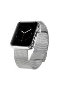 Metal Wristband Watch Band for Apple Watch Series 10 46mm / Ultra 2 Ultra 49mm / 9 8 7 45mm / SE (2023) SE (2022) SE 6 5 4 44mm / 3 2 1 42mm - Silver Color