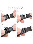 Milanese Fine Mash Stainless Steel Smart Watch Band for Apple Watch Series 10 42mm / 9 8 7 41mm / SE (2023) SE (2022) SE 6 5 4 40mm / 3 2 1 38mm - Black