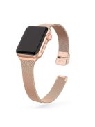 Milanese Fine Mash Stainless Steel Smart Watch Band for Apple Watch Series 10 42mm / 9 8 7 41mm / SE (2023) SE (2022) SE 6 5 4 40mm / 3 2 1 38mm - Gold