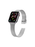 Milanese Fine Mash Stainless Steel Smart Watch Band for Apple Watch Series 10 42mm / 9 8 7 41mm / SE (2023) SE (2022) SE 6 5 4 40mm / 3 2 1 38mm - Silver