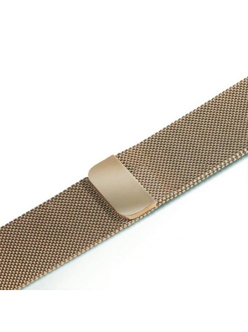 Milanese Fine Mesh Stainless Steel Smart Watch Band for Apple Watch Series 10 46mm / Ultra 2 Ultra 49mm / 9 8 7 45mm / SE (2023) SE (2022) SE 6 5 4 44mm / 3 2 1 42mm - Champagne Gold