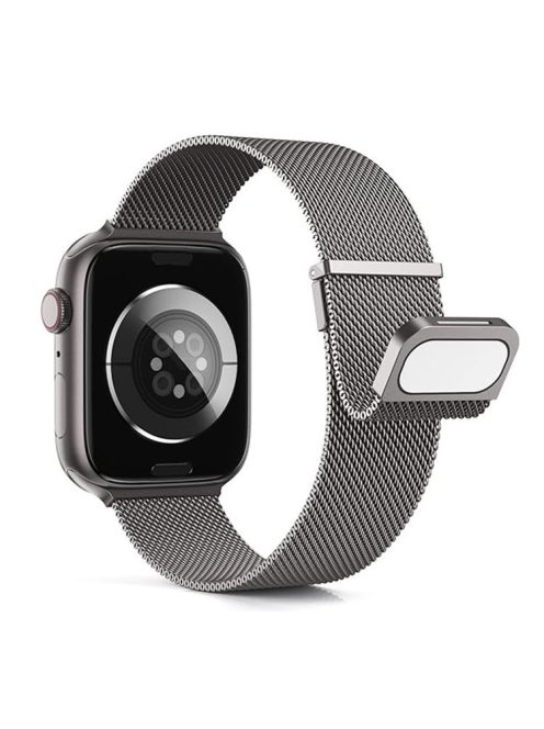 Milanese Mesh Loop Strap For Apple Watch Series 10 42mm / 9 8 7 41mm / 6 5 4 SE (2023) SE (2022) SE 40mm / 3 2 1 38mm Magnetic Watch Band - Grey