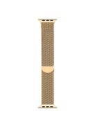 Milanese Mesh Stainless Steel Magnetic Watch Strap for Apple Watch Series 10 46mm / Ultra 2 Ultra 49mm / 9 8 7 45mm / SE (2023) SE (2022) SE 6 5 4 44mm / 3 2 1 42mm - Gold