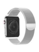 Milanese Mesh Stainless Steel Magnetic Watch Strap for Apple Watch Series 10 46mm / Ultra 2 Ultra 49mm / 9 8 7 45mm / SE (2023) SE (2022) SE 6 5 4 44mm / 3 2 1 42mm - Silver