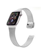 Milanese Stainless Steel Magnetic Mesh Watch Band for Apple Watch Series 8 45mm / Ultra 49mm / Ultra 2 49mm / Series 9 45mm / SE (2023) 44mm / 7 45mm / Series 6 / 5 / 4 / SE / SE (2022) 44m / Series 1 / 2 / 3 42mm - Silver