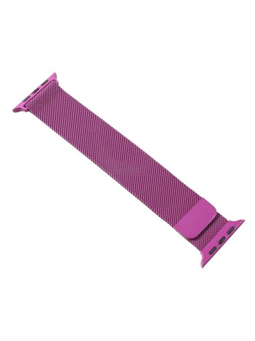 Milanese Stainless Steel Watch Band Magnetic Wristband Strap for Apple Watch Series 10 42mm / 9 8 7 41mm / SE (2023) SE (2022) SE 6 5 4 40mm / 3 2 1 38mm - Purple