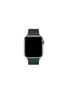 Modern Style Genuine Leather Watchband with Magnetic Buckle for Apple Watch Series 10 46mm / Ultra 2 Ultra 49mm / 9 8 7 45mm / SE (2023) SE (2022) SE 6 5 4 44mm / 3 2 1 42mm - Green