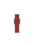 Modern Style Genuine Leather Watchband with Magnetic Buckle for Apple Watch Series 10 46mm / Ultra 2 Ultra 49mm / 9 8 7 45mm / SE (2023) SE (2022) SE 6 5 4 44mm / 3 2 1 42mm - Red