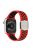 Multi-Holes Colorful Silicone Watch Strap for Apple Watch Ultra 49mm / Series 8 / 7 45mm / Series 6 / 5 / 4 / SE 44mm / Series 3 / 2 / 1 42mm - Red / Black