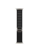 MUTURAL For Apple Watch Series 10 46mm / Ultra 2 Ultra 49mm /  Series 9 8 7 45mm / 6 5 4 SE (2023) SE (2022) SE 44mm / 3 2 1 42mm Nylon Loop Watch Band Replacement Adjustable Wrist Strap - Black