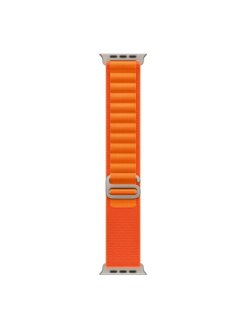 MUTURAL For Apple Watch Series 10 46mm / Ultra 2 Ultra 49mm /  Series 9 8 7 45mm / 6 5 4 SE (2023) SE (2022) SE 44mm / 3 2 1 42mm Nylon Loop Watch Band Replacement Adjustable Wrist Strap - Orange