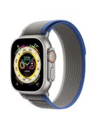 MUTURAL For Apple Watch Series 10 46mm / Ultra 2 Ultra 49mm /  Series 9 8 7 45mm / 6 5 4 SE (2023) SE (2022) SE 44mm / 3 2 1 42mm Trail Loop Watch Band Braided Replacement Watch Strap -  Blue  /  Grey