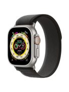 MUTURAL For Apple Watch Series 10 46mm / Ultra 2 Ultra 49mm /  Series 9 8 7 45mm / 6 5 4 SE (2023) SE (2022) SE 44mm / 3 2 1 42mm Trail Loop Watch Band Braided Replacement Watch Strap - Black  /  Grey