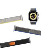 MUTURAL For Apple Watch Series 10 46mm / Ultra 2 Ultra 49mm /  Series 9 8 7 45mm / 6 5 4 SE (2023) SE (2022) SE 44mm / 3 2 1 42mm Trail Loop Watch Band Braided Replacement Watch Strap - Black  /  Grey