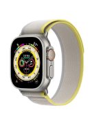 MUTURAL For Apple Watch Series 10 46mm / Ultra 2 Ultra 49mm /  Series 9 8 7 45mm / 6 5 4 SE (2023) SE (2022) SE 44mm / 3 2 1 42mm Trail Loop Watch Band Braided Watch Strap - Yellow  /  Beige