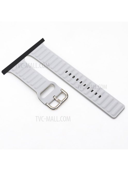 New Style Soft Silicone Watch Strap for Apple Watch Series 10 42mm / 9 8 7 41mm / 6 5 4 SE SE (2022) SE (2023) 40mm / 3 2 1 38mm - Grey