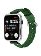 Nylon Braided Strap for Apple Watch 10 46mm / Ultra 2 / Ultra 49mm / 9 8 7 45mm / SE (2023) SE (2022) SE 6 5 4 44mm / 3 2 1 42mm Wrist Band - Army Green