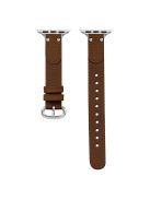 Nylon Braided Strap for Apple Watch 10 46mm / Ultra 2 / Ultra 49mm / 9 8 7 45mm / SE (2023) SE (2022) SE 6 5 4 44mm / 3 2 1 42mm Wrist Band - Brown