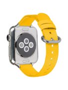 Nylon Braided Strap for Apple Watch 10 46mm / Ultra 2 / Ultra 49mm / 9 8 7 45mm / SE (2023) SE (2022) SE 6 5 4 44mm / 3 2 1 42mm Wrist Band - Yellow