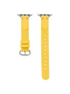 Nylon Braided Strap for Apple Watch 10 46mm / Ultra 2 / Ultra 49mm / 9 8 7 45mm / SE (2023) SE (2022) SE 6 5 4 44mm / 3 2 1 42mm Wrist Band - Yellow