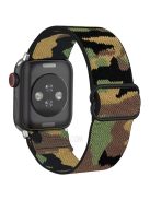 Nylon Braided Watch Strap with Slider Buckle for Apple Watch Series 10 42mm / 9 8 7 41mm / 6 5 4 SE SE (2022) SE (2023) 40mm / 3 2 1 38mm - Camouflage