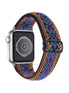 Nylon Braided Watch Strap with Slider Buckle for Apple Watch Series 10 42mm / 9 8 7 41mm / 6 5 4 SE SE (2022) SE (2023) 40mm / 3 2 1 38mm - Ethnic