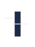 Nylon Closure Watch Band for Apple Watch Series 8 45mm / Ultra 49mm / Ultra 2 49mm / Series 9 45mm / SE (2023) 44mm / 7 45mm / SE / SE (2022) / Series 6 / 5 / 4 44mm / Series 3 / 2 / 1 42mm - Navy Blue