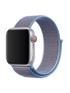 Nylon Closure Watch Band for Apple Watch Series 8 45mm / Ultra 49mm / Ultra 2 49mm / Series 9 45mm / SE (2023) 44mm / 7 45mm / SE / SE (2022) 44mm / Series 6 / 5 / 4 44mm / Series 3 / 2 / 1 42mm - Baby Blue