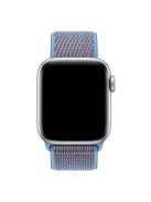 Nylon Closure Watch Band for Apple Watch Series 8 45mm / Ultra 49mm / Ultra 2 49mm / Series 9 45mm / SE (2023) 44mm / 7 45mm / SE / SE (2022) 44mm / Series 6 / 5 / 4 44mm / Series 3 / 2 / 1 42mm - Baby Blue