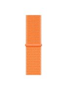 Nylon Closure Watch Band for Apple Watch Series 8 45mm / Ultra 49mm / Ultra 2 49mm / Series 9 45mm / SE (2023) 44mm / 7 45mm / SE / SE (2022) 44mm / Series 6 / 5 / 4 44mm / Series 3 / 2 / 1 42mm - Papaya