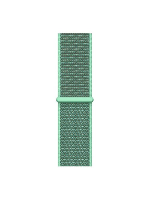 Nylon Closure Watch Band for Apple Watch Series 8 45mm / Ultra 49mm / Ultra 2 49mm / Series 9 45mm / SE (2023) 44mm / 7 45mm / SE / SE (2022) 44mm / Series 6 / 5 / 4 44mm / Series 3 / 2 / 1 42mm - Spearmint